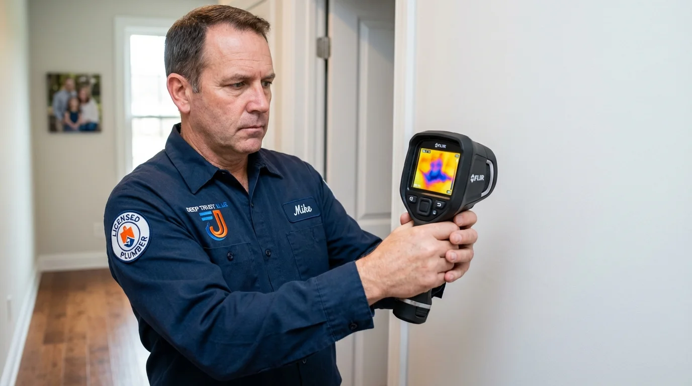 Thermal imaging leak detection by Johns Plumbing LLC in Poughkeepsie